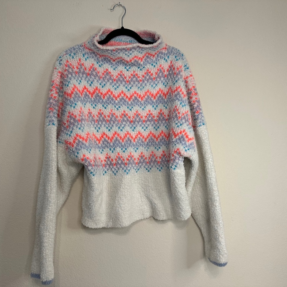 ANTHROPOLOGIE - Pilcro Selene Sweater - Oversized Nordic Mock Turtleneck - Picture 2 of 7